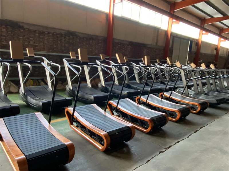 2024 Hottest Products Fitness Equipment Unpowered Curved Wooden Treadmill with Nice Quality