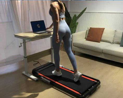 2 in 1 Under Desk Walking Running Pad Treadmill for Home Office