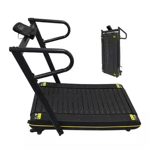 Home Gym Fitness Equipment Unpowered Two Styles Are Available Folding Sports Equipment Mini Curved Treadmill for Training