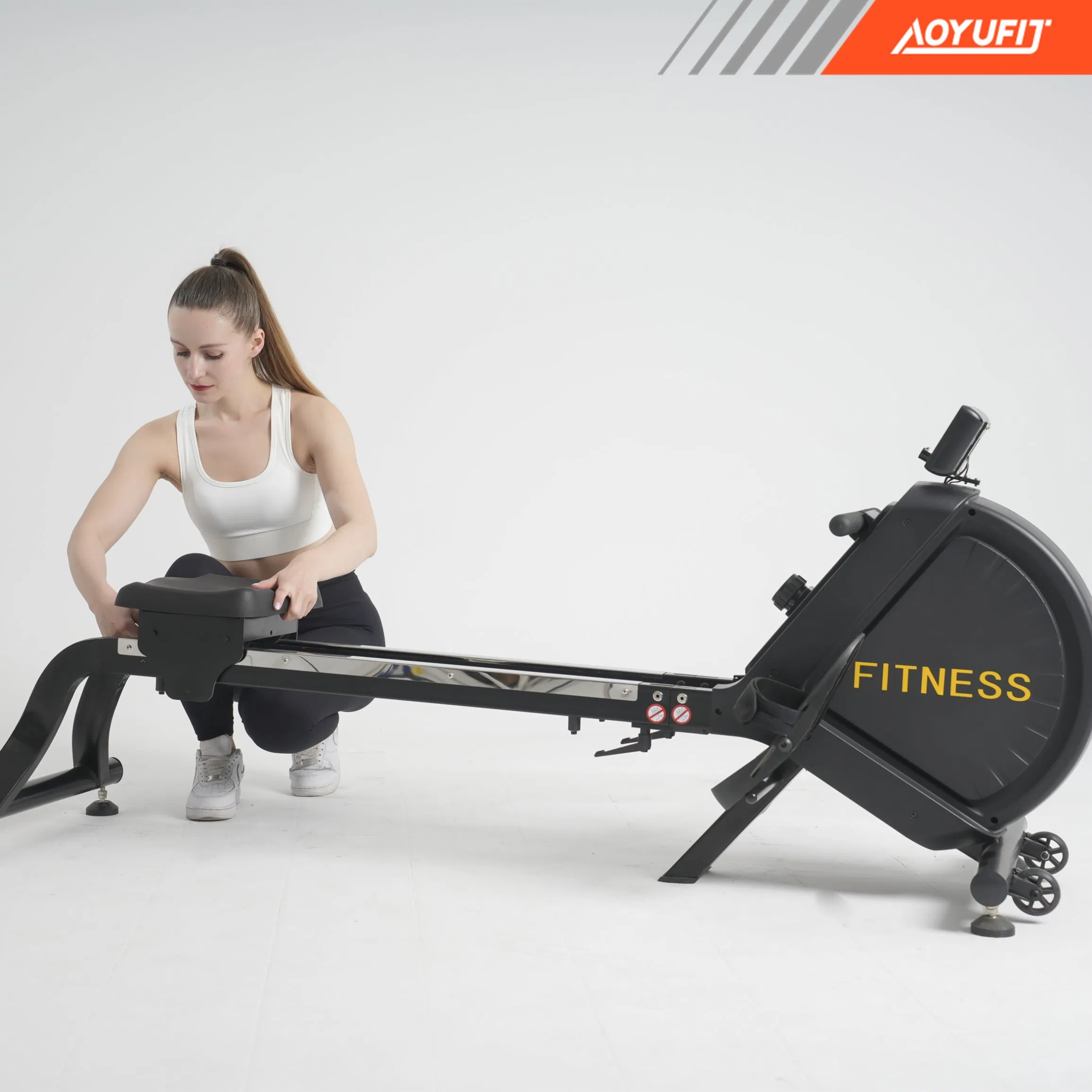 Home Fitness Full Folding Installation Free Workout Magnetic Rowing Machine