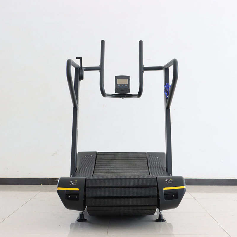 Factory Gym Fitness Self Generating Running Machine Unpowered Commercial Curved Treadmill