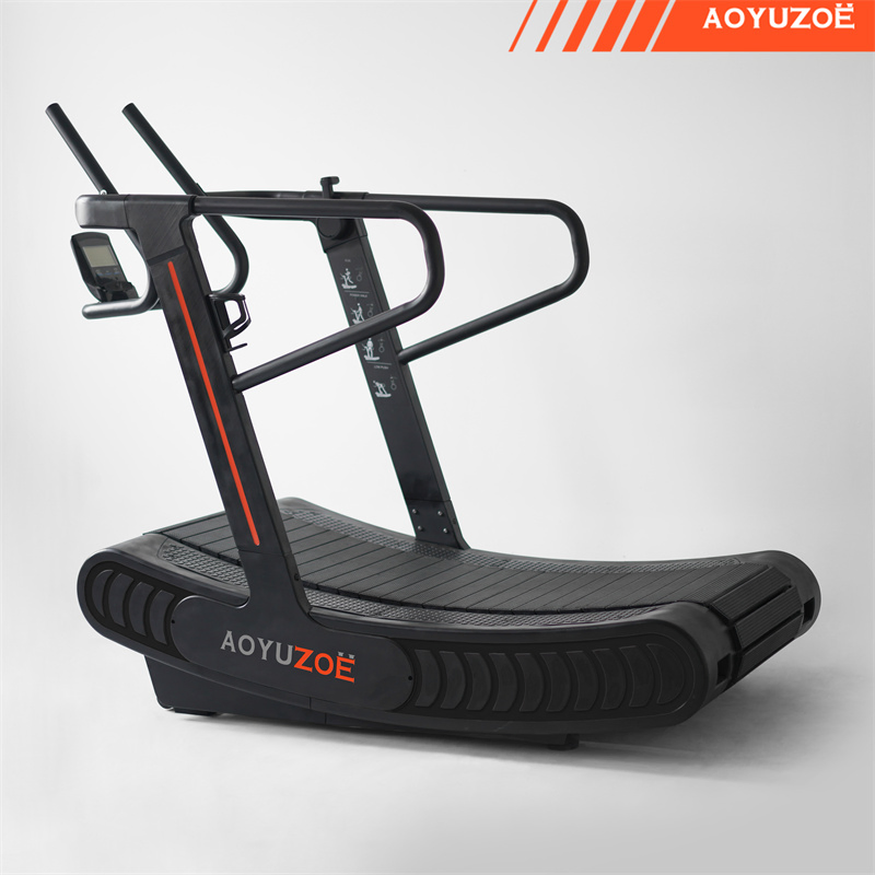 Non-Motorized Running Track Machine Gym Equipment Commercial Manual Curved Treadmill