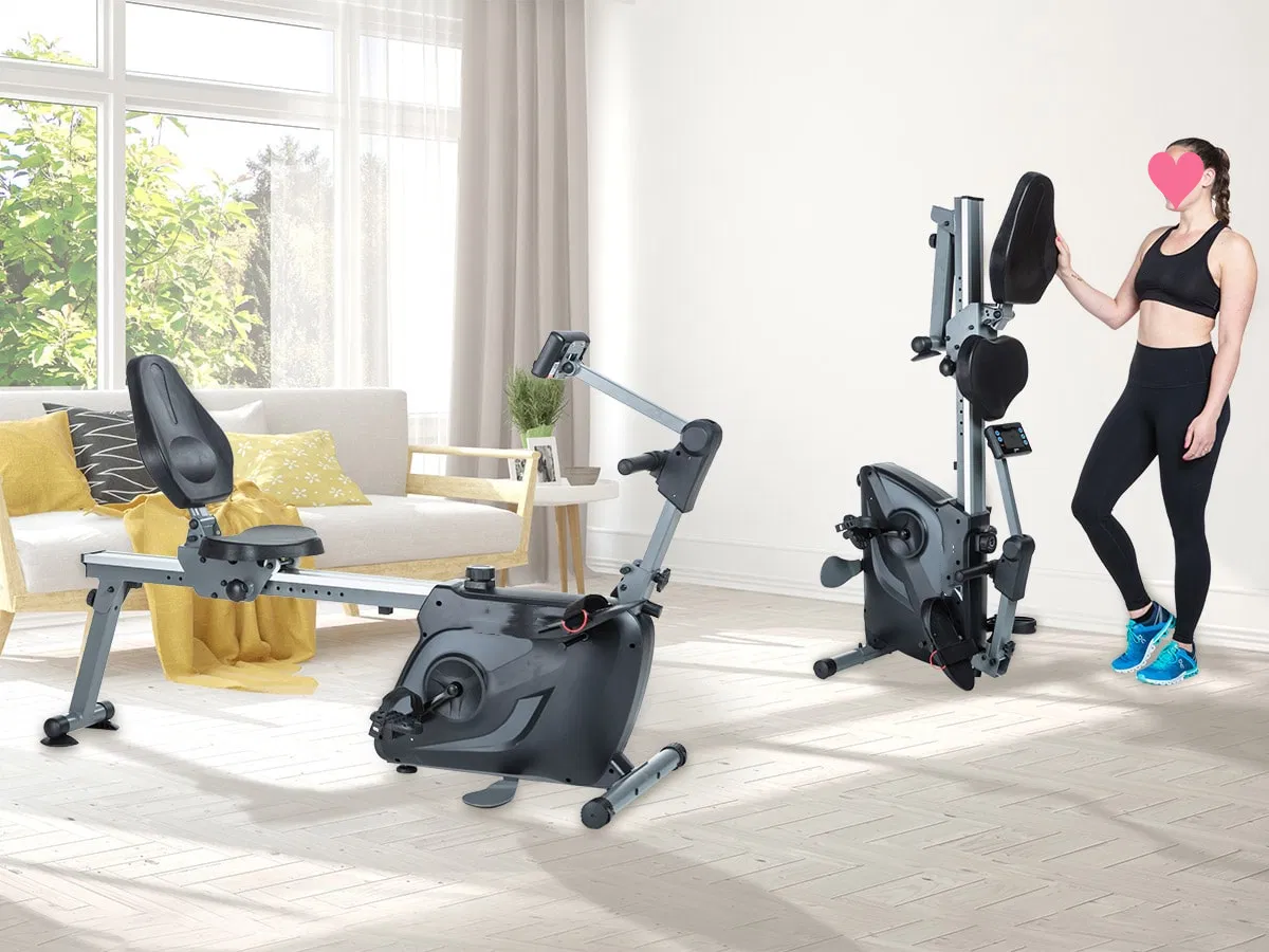 2023 Newest Gym Fitness Recumbent Bike Indoor Home Rowing Machine Rower