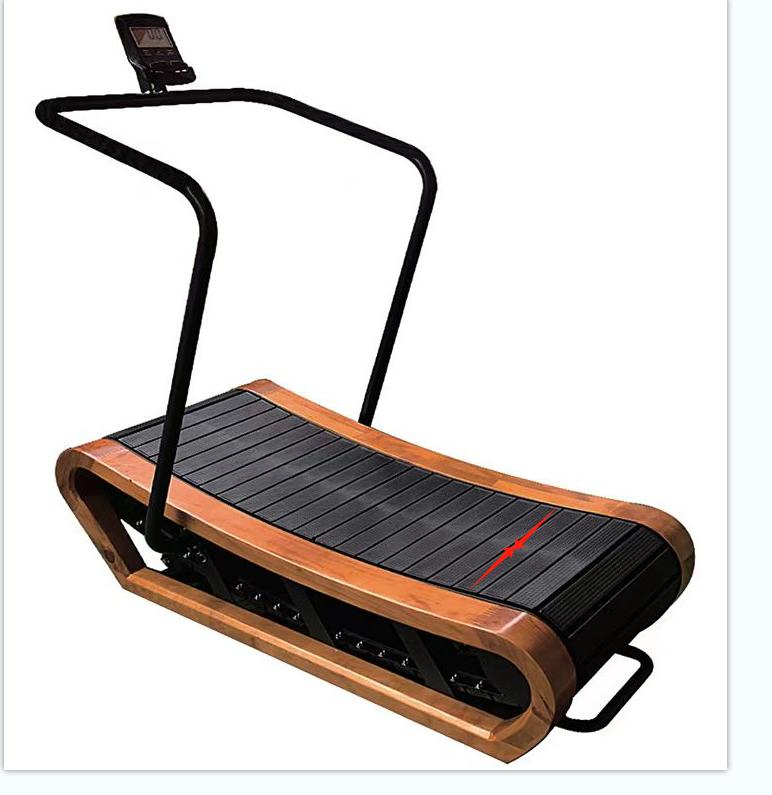 2024 Hottest Products Fitness Equipment Unpowered Curved Wooden Treadmill with Nice Quality