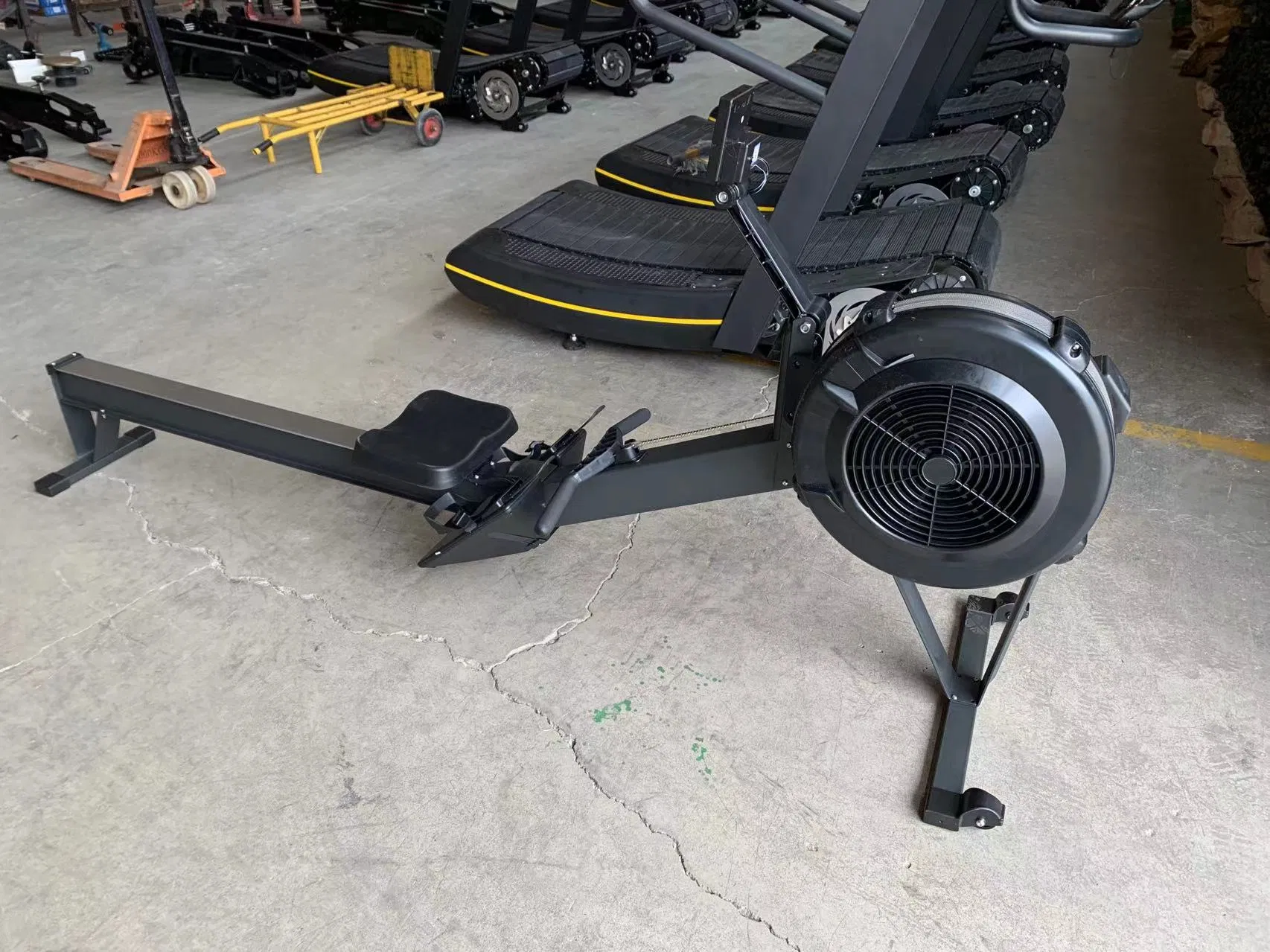 Crossfit Full Gym Equipment Magnetic Rowing Machine 150kg Bearing