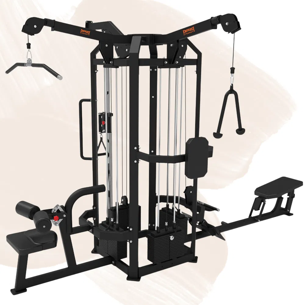 Commercial Gym Equipment 4 Station Multi Jungle Weight Stacks Multi Station Functional Trainer Gym Equipment