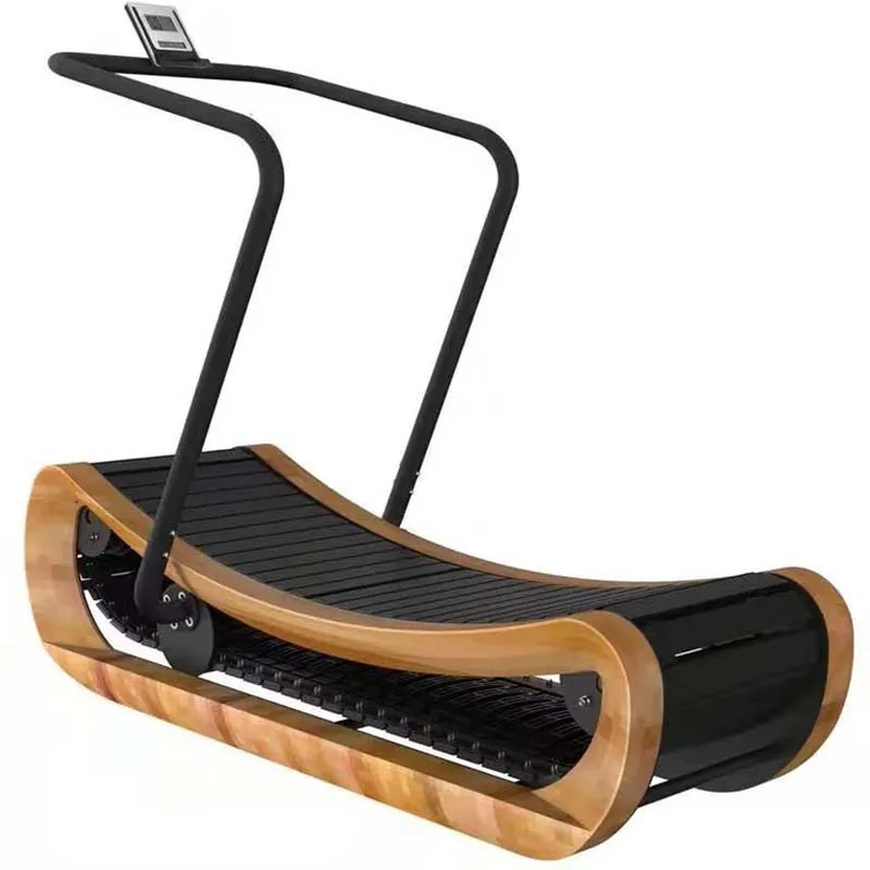 Unpowered Curved Wooden Treadmill