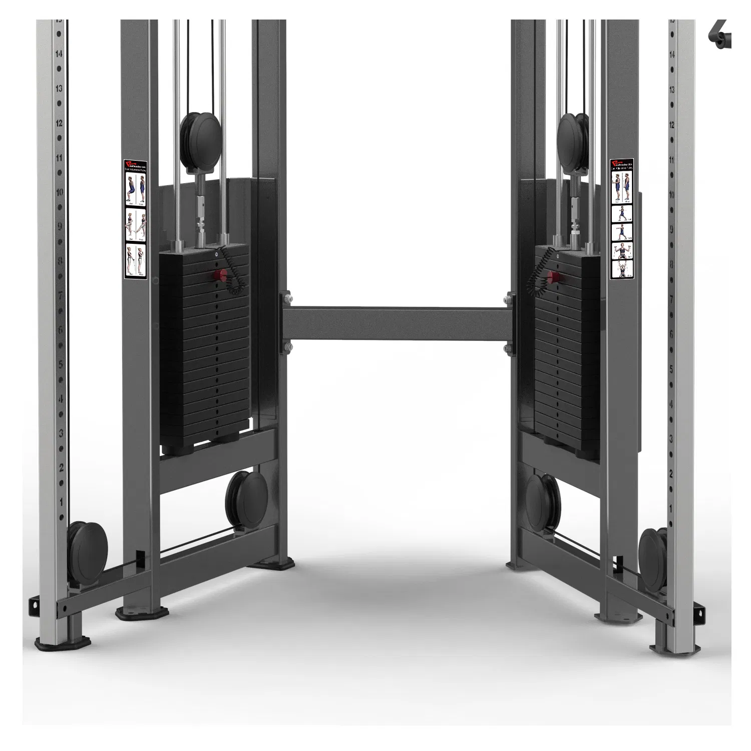 Commercial Multi Function Cable Motion Gym Equipment Crossover Pin Load Selection Life Fitness Dual Adjustable Pulley