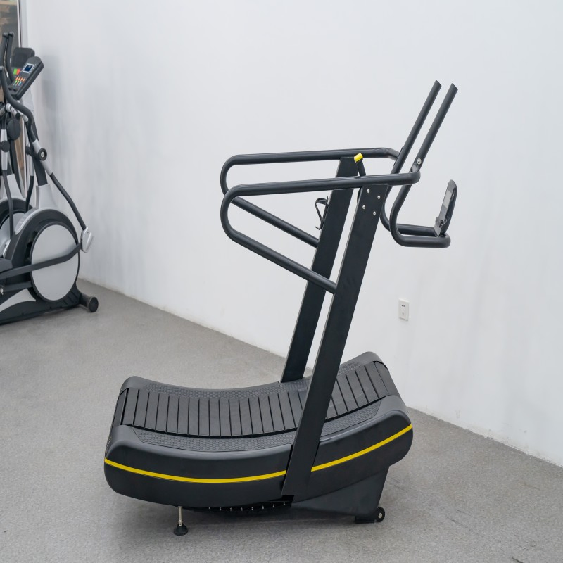 Non-Electric Curved Treadmill HS8700 Commercial Cardio Trainer Manual Self-Powered Commercial