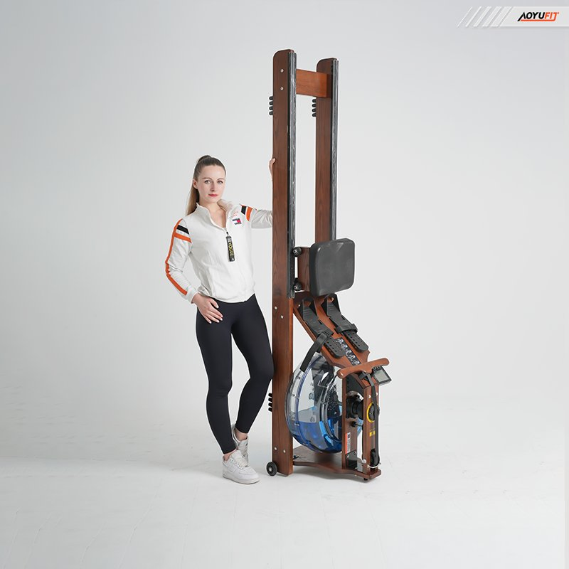 Wooden Frame Water Resistance Rower Comfortable Seat &amp; Foldable
