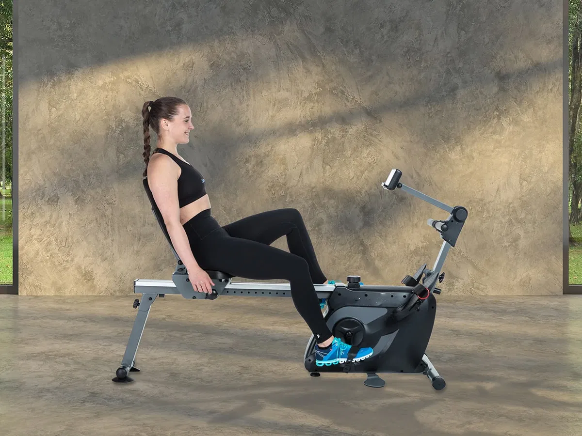 2023 Newest Gym Fitness Recumbent Bike Indoor Home Rowing Machine Rower