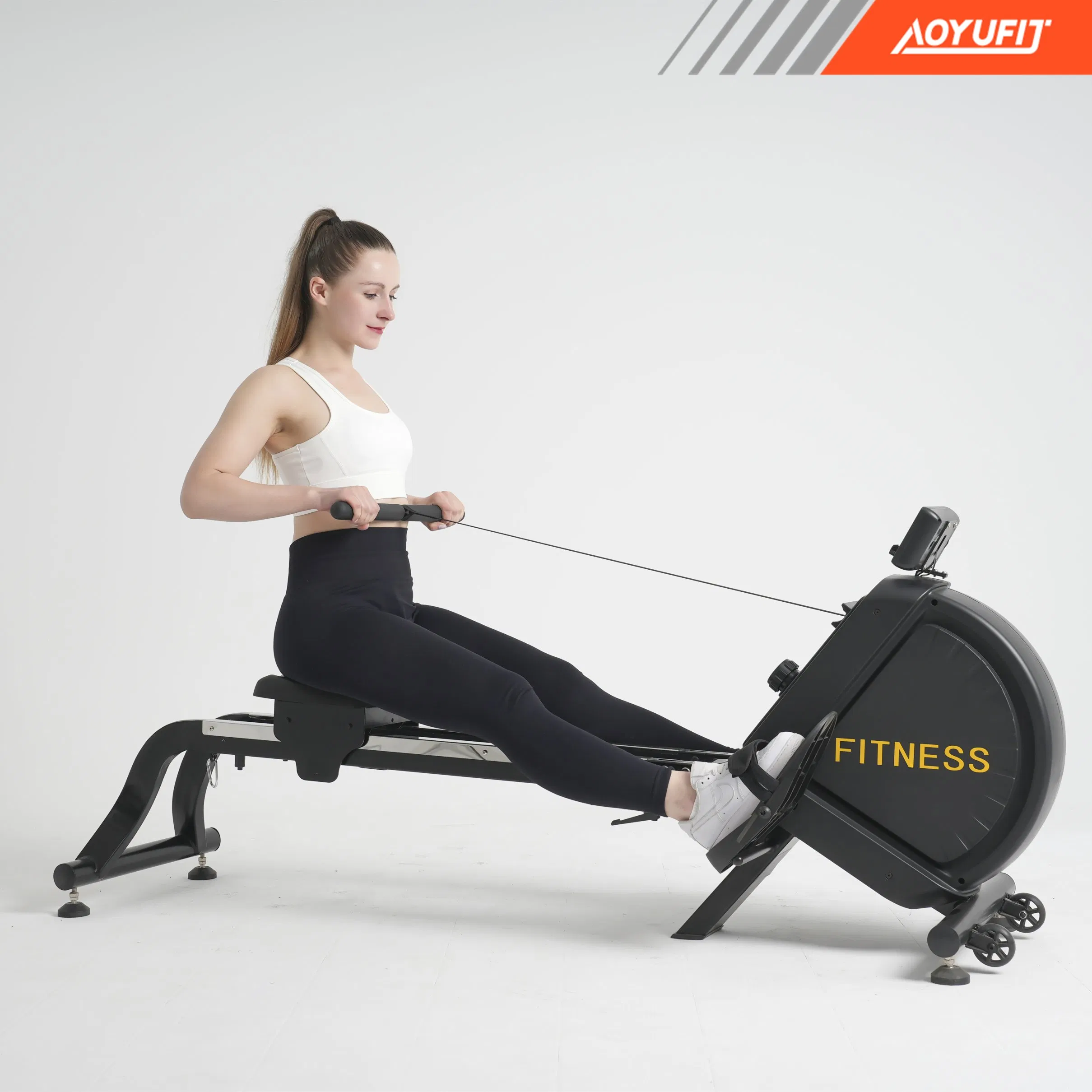 Home Fitness Full Folding Installation Free Workout Magnetic Rowing Machine