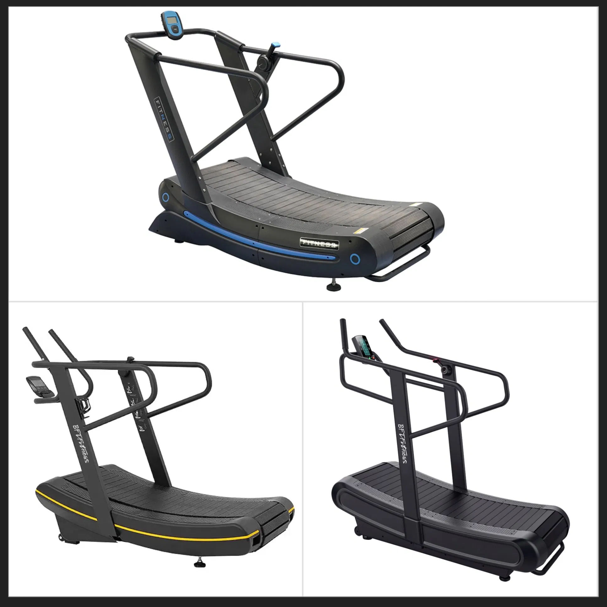 Walking Manual Curved Treadmill Commercial Gym Use Woodway Self-Generating Curve Treadmill