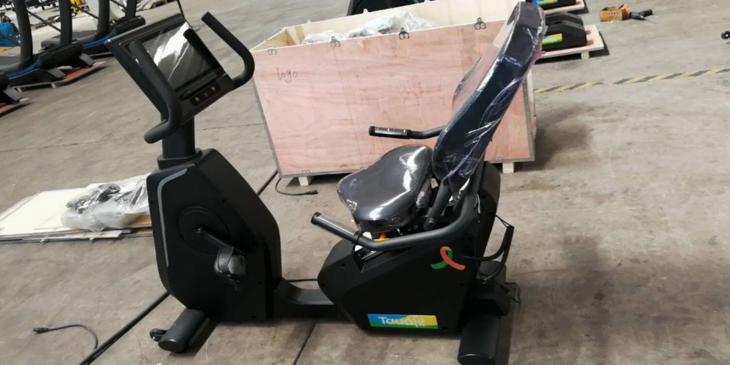 Commercial Gym Fitness Machine Cardio Magnetic Control Horizontal Exercise Bicycle Recumbent Bike