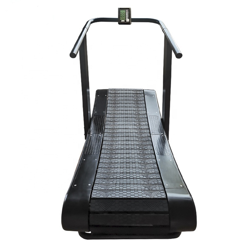 Commercial Cardio Gym Equipment Green Curved Treadmill