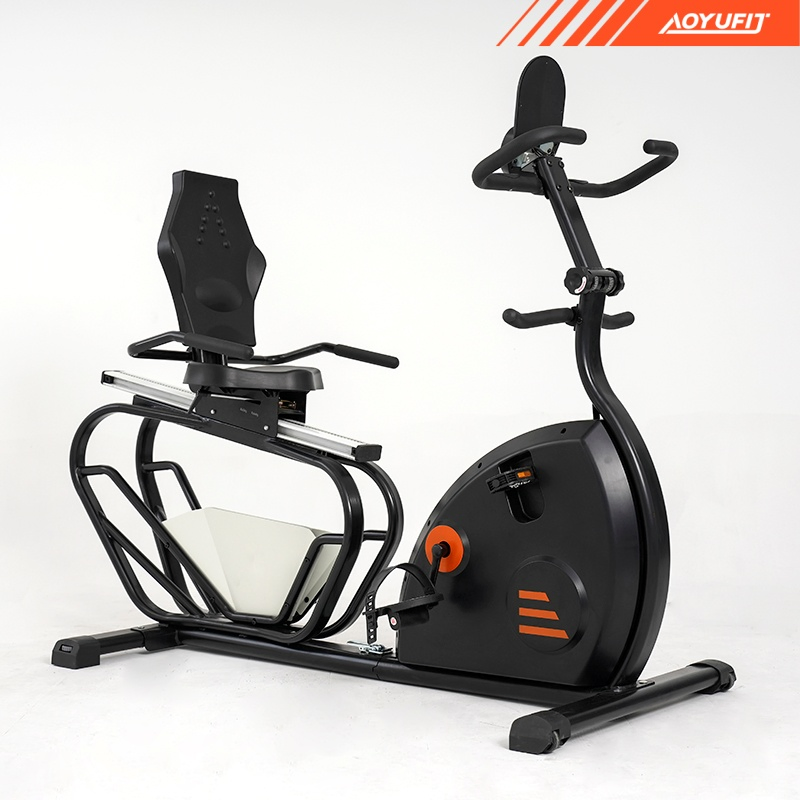 7kg Flywheel Magnetic Recumbent Exercise Bike with Bluetooth Connectivity for Home Gym