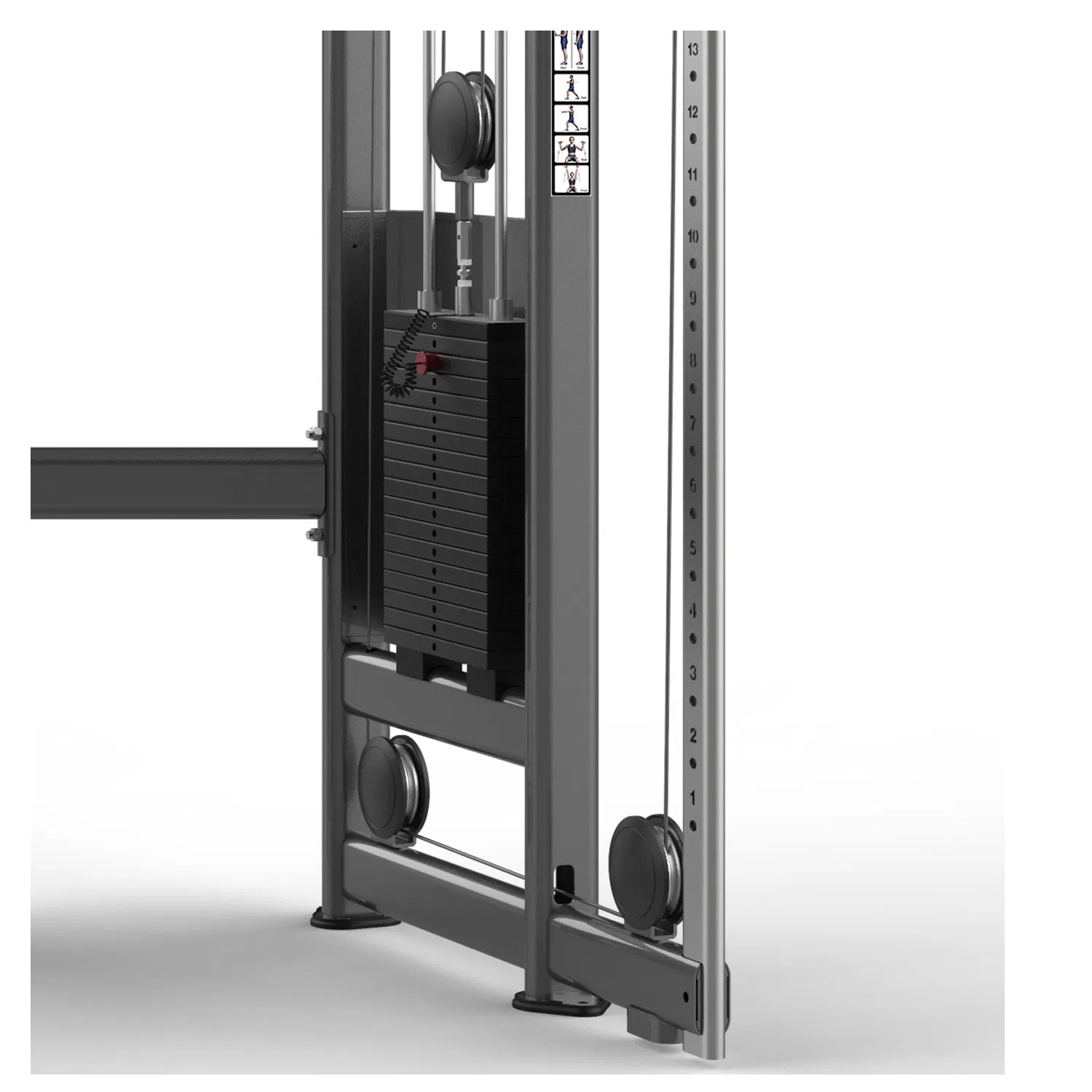 Workout Equipment Multi Functional Trainer High Pulley Machine Dual Adjustable Pulley