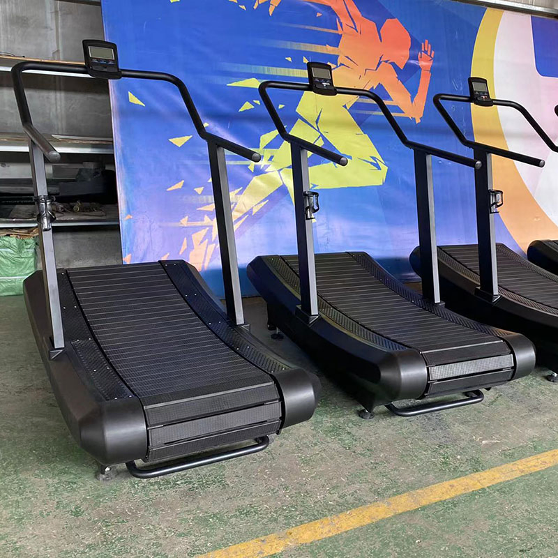 Commercial Line Curved Mechanical Manual Treadmill