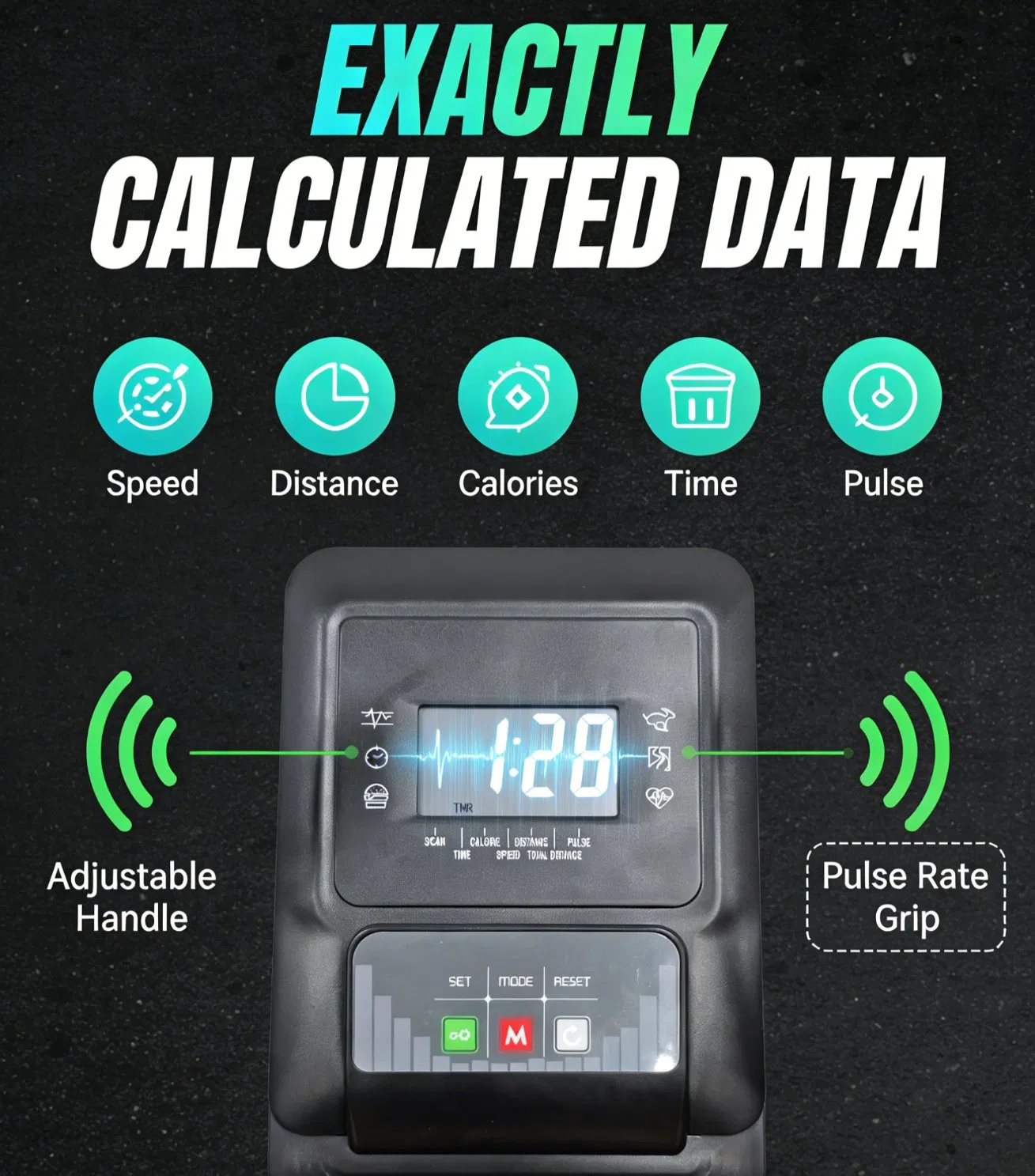 Factory Direct High Quality Magnetic Recumbent Exercise Bike for Home Use with 8 Levels of Magnetic Resistance by Manual