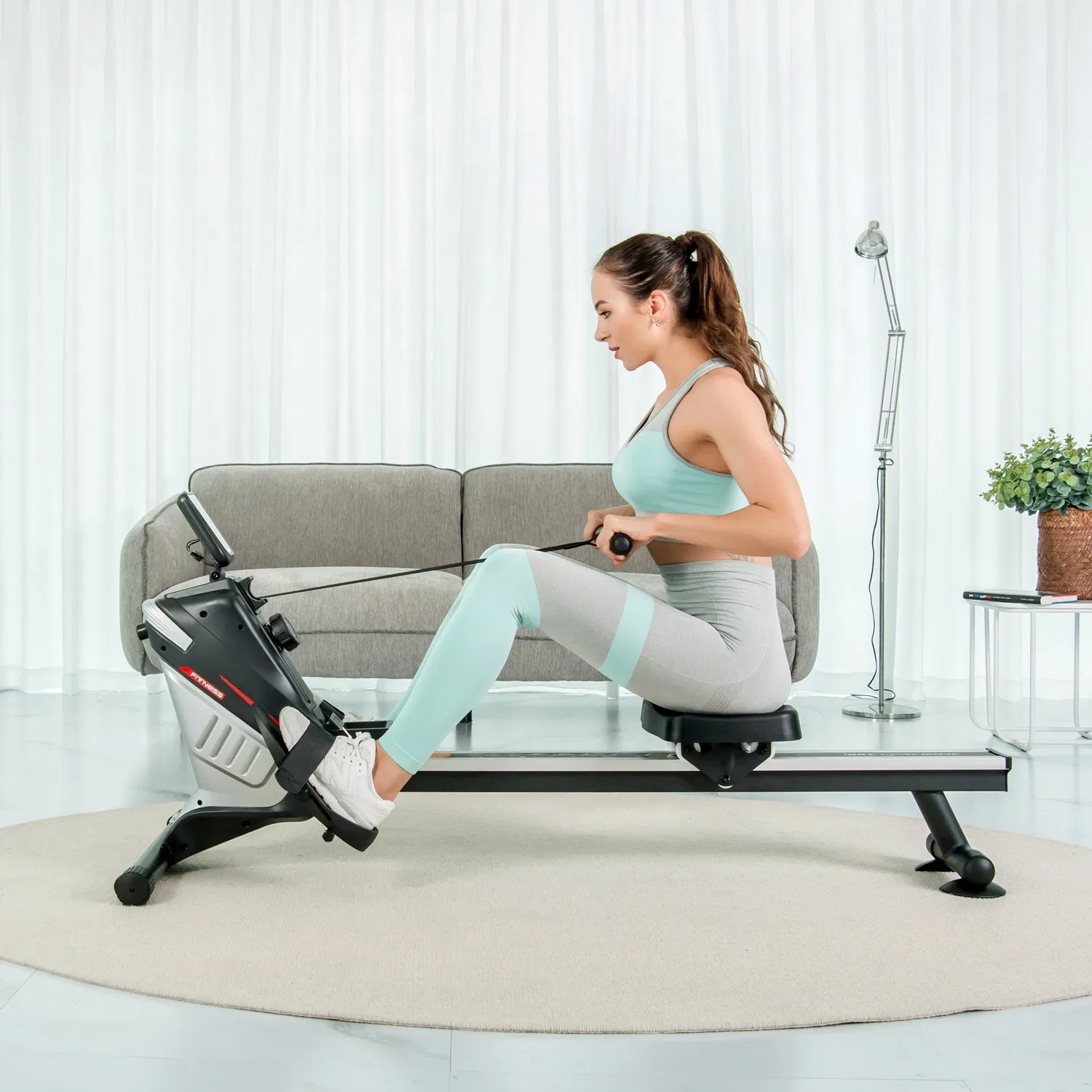 Home Gym Fitness Equipment Foldable Rower Workout Magnetic Rowing Machine Equipo De Gimnasio Maquinas De Gimnasio Rower