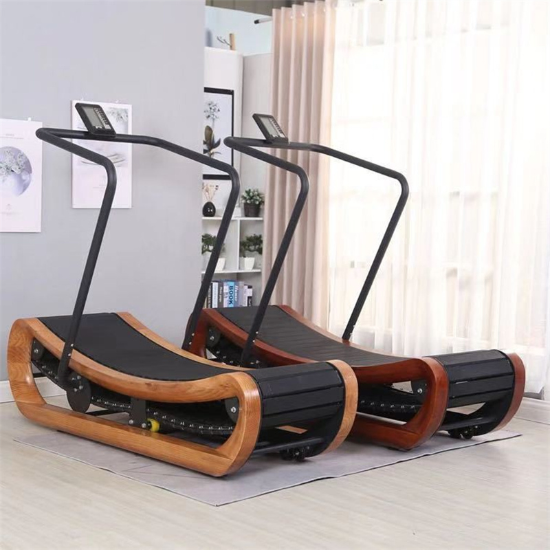 2024 Hottest Products Fitness Equipment Unpowered Curved Wooden Treadmill with Nice Quality