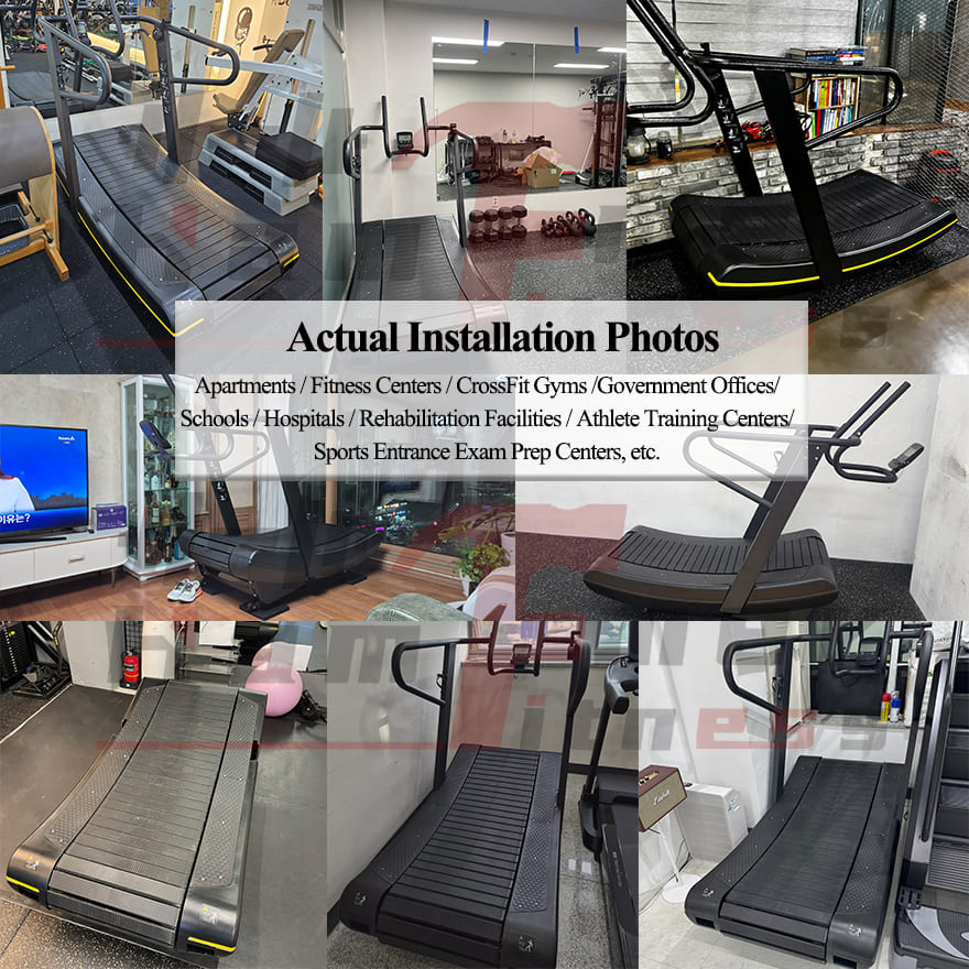 Factory Price Trueform Woodway Runner Non-Motorized Motorless Generating Manual Curved Curve Treadmill