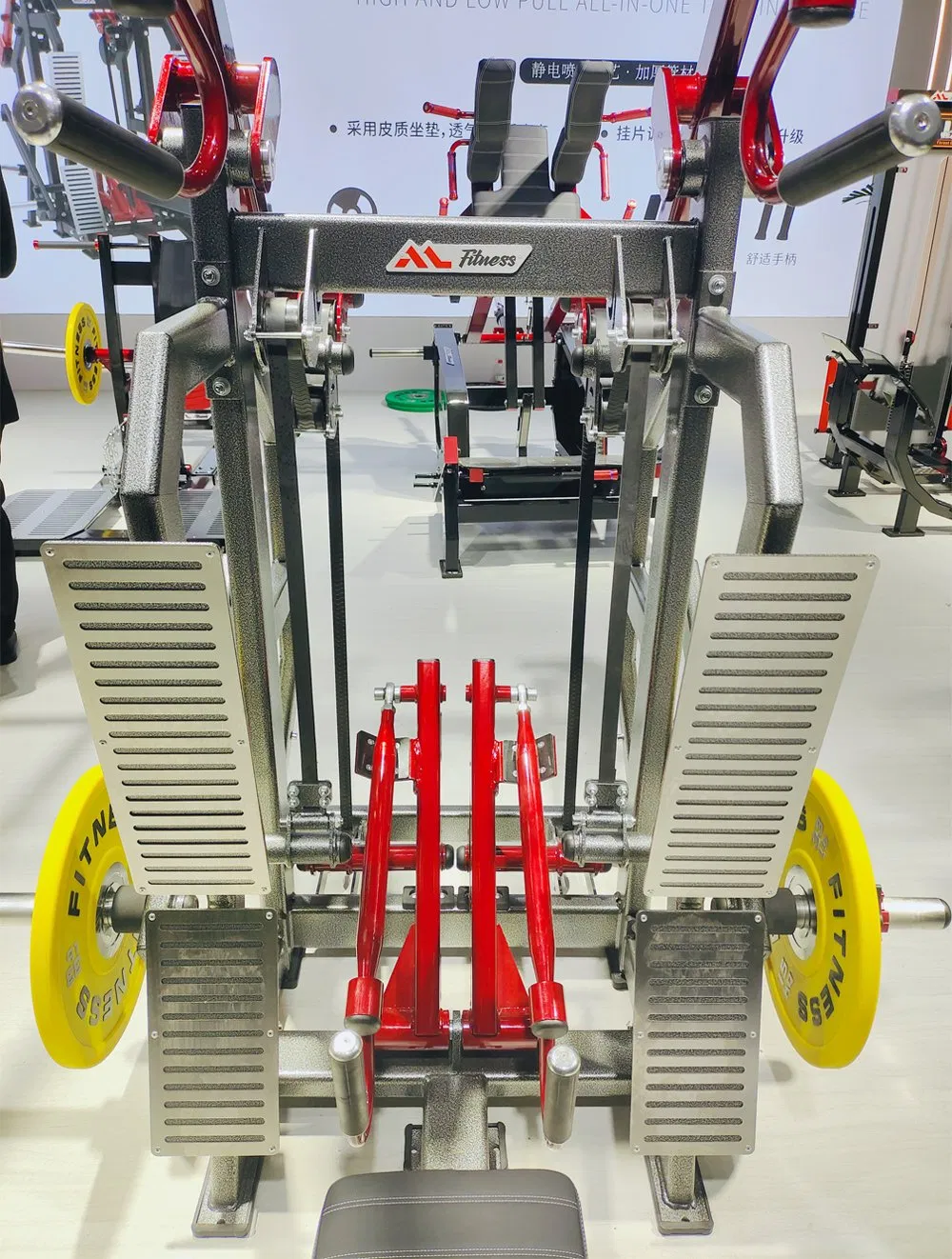 New Design New Gym Equipment Plate Loaded Commercial Strength Training Lat Pulldown &amp; Long Row Superset Machine for Training Back