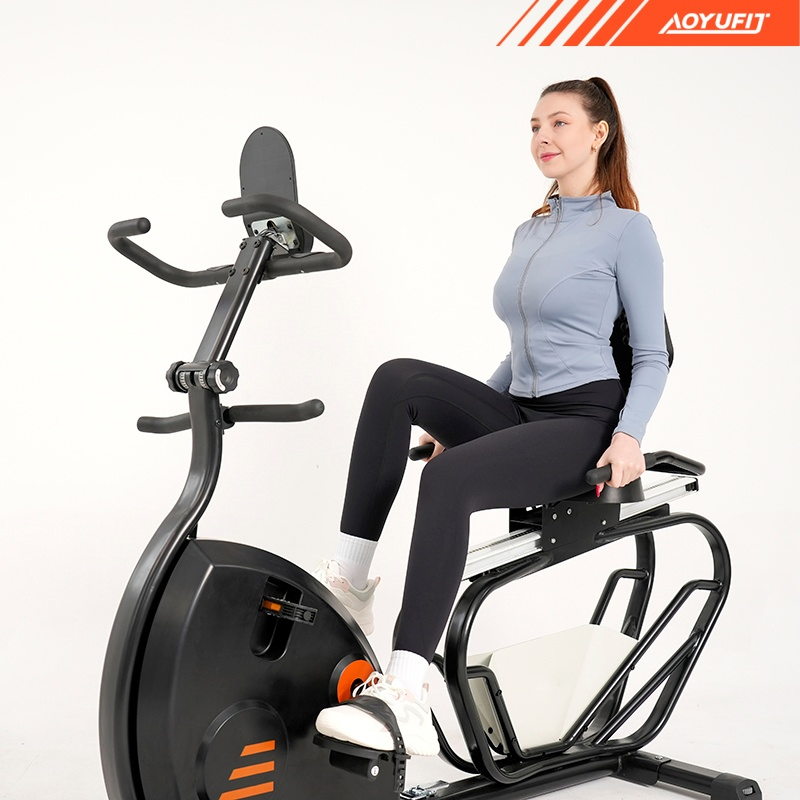 7kg Flywheel Magnetic Recumbent Exercise Bike with Bluetooth Connectivity for Home Gym