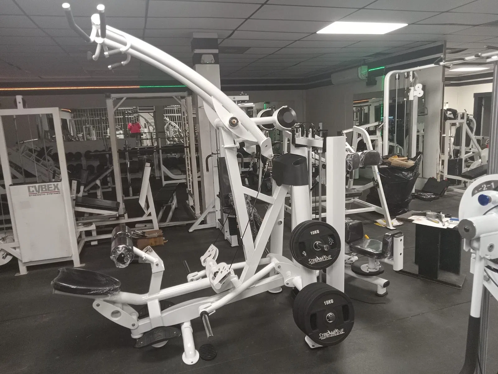 Commercial Fitness Equipment Gym Club Machine Strength Machine Fitness Equipment Hoist Plate Loaded Lat Pulldown Ho-03 Self-Align with Multiple Grips