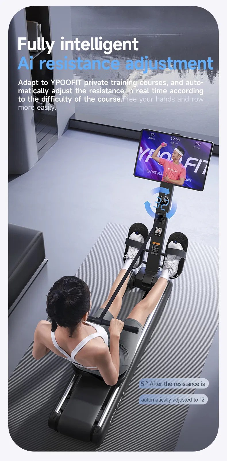 Rowing Machine Detail 12