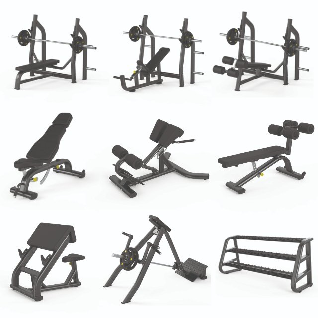 High Quality Strength Plate Loaded Training Hip Thrust Machine Gym Equipment Buttocks Glute Bridge Machine