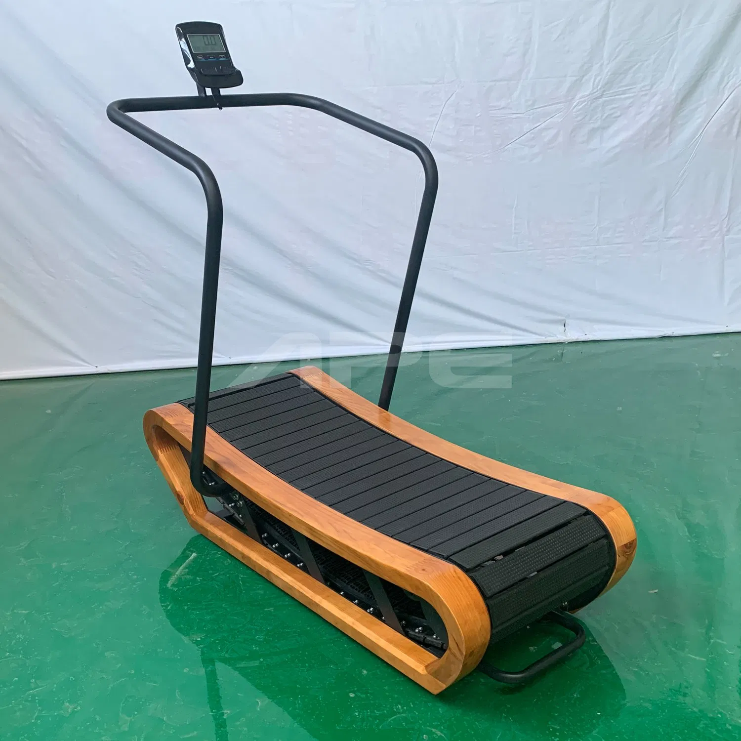 Ape Fitness Home Gym Equipment Curved Wood Motorless Treadmills