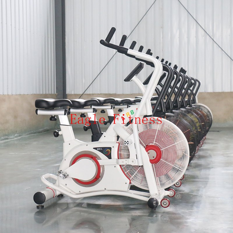 Wholesale Customized Exercise Spinning Air Bike Wind Resistance Home Gym Commercial Use Fitness Exercise Bike