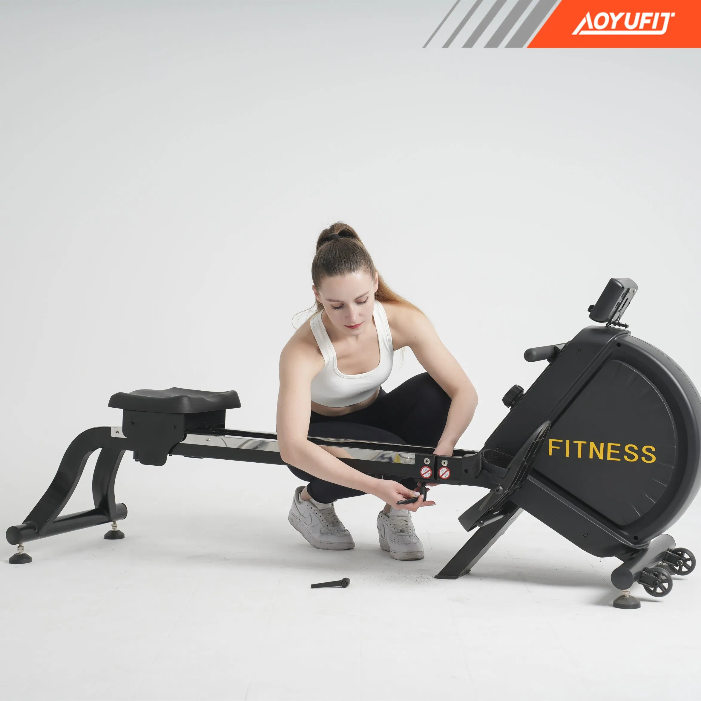 Home Fitness Full Folding Installation Free Workout Magnetic Rowing Machine