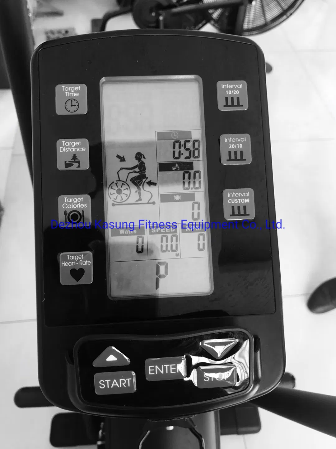 Popular Air Resistance Exercise Bike with LED Light