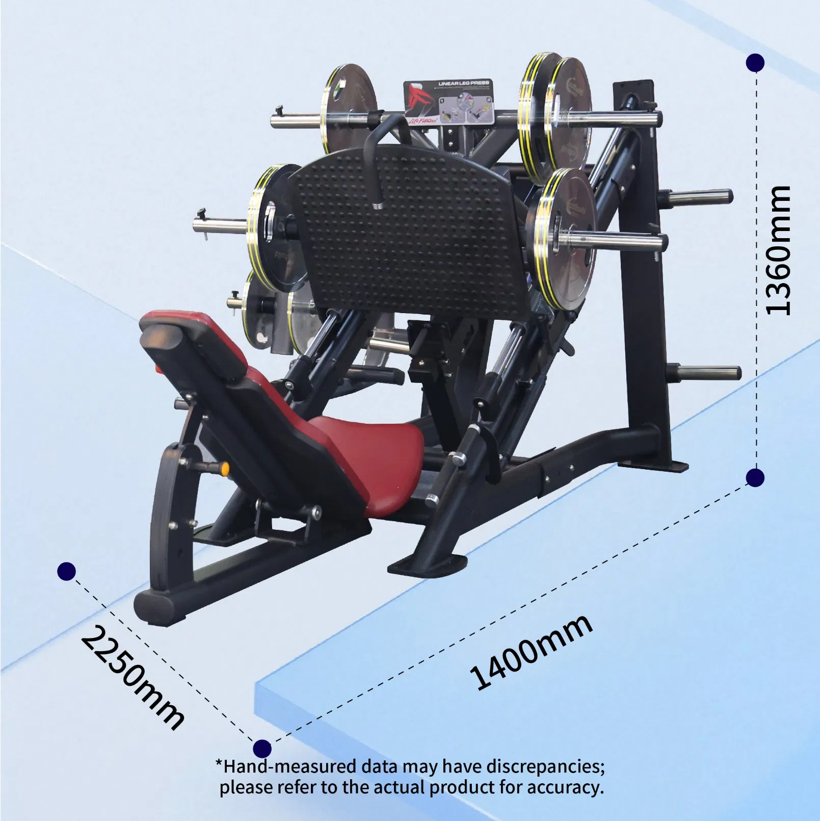 Plate Loaded Fitness Equipment Safety Steel Metal Strength Training Alternate Leg Press Machine