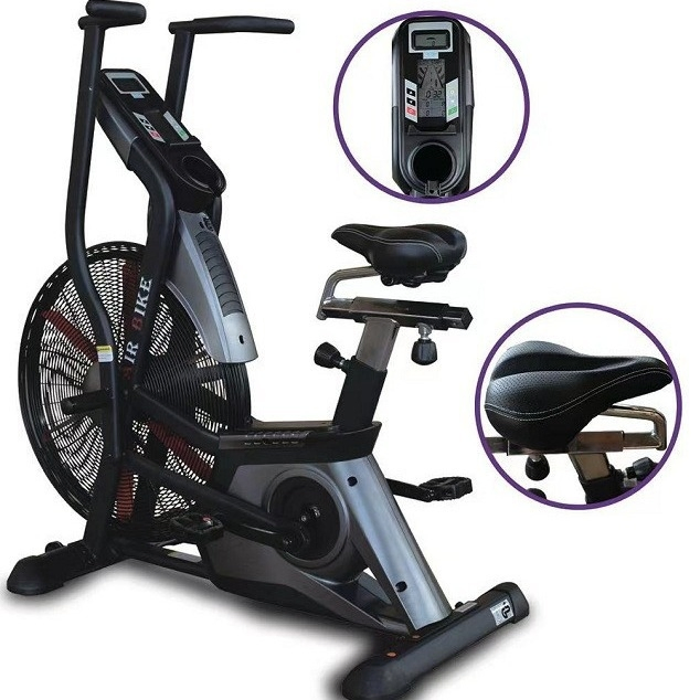 Factory Wholesale Customized Exercise Spinning Air Bike Wind Resistance Home Gym Commercial Use Fitness Exercise Bike