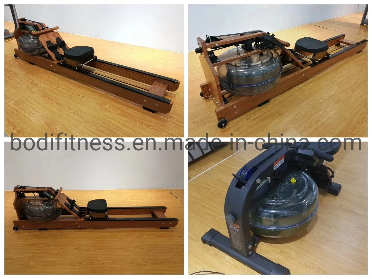 Fitness Equipment Gym Equipment Cardio Machine Water Wooden Resistance Rowing Machine Wooden Water Rower