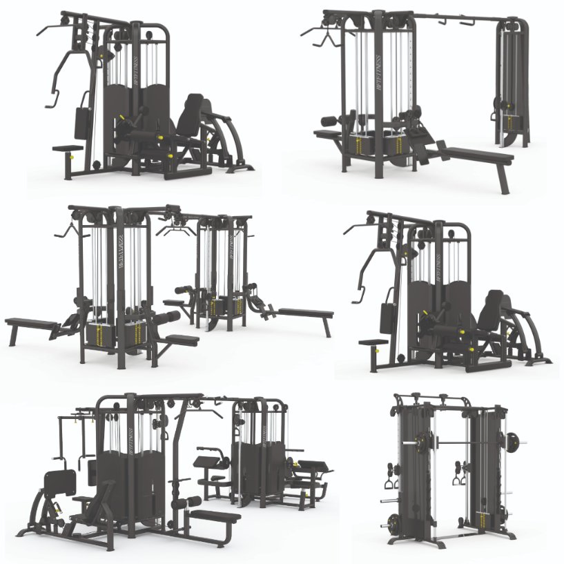 Professial Jungle Gym Machine Commercial Multi Station Multi Function Fitness Equipment Home Gym