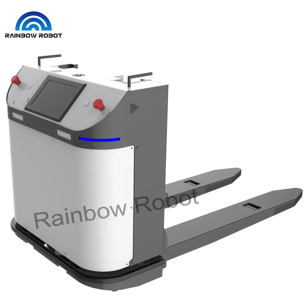 1500kg Pallet Payload Automated Laser Guided Vehicle for Forklift Steering Drive Agv