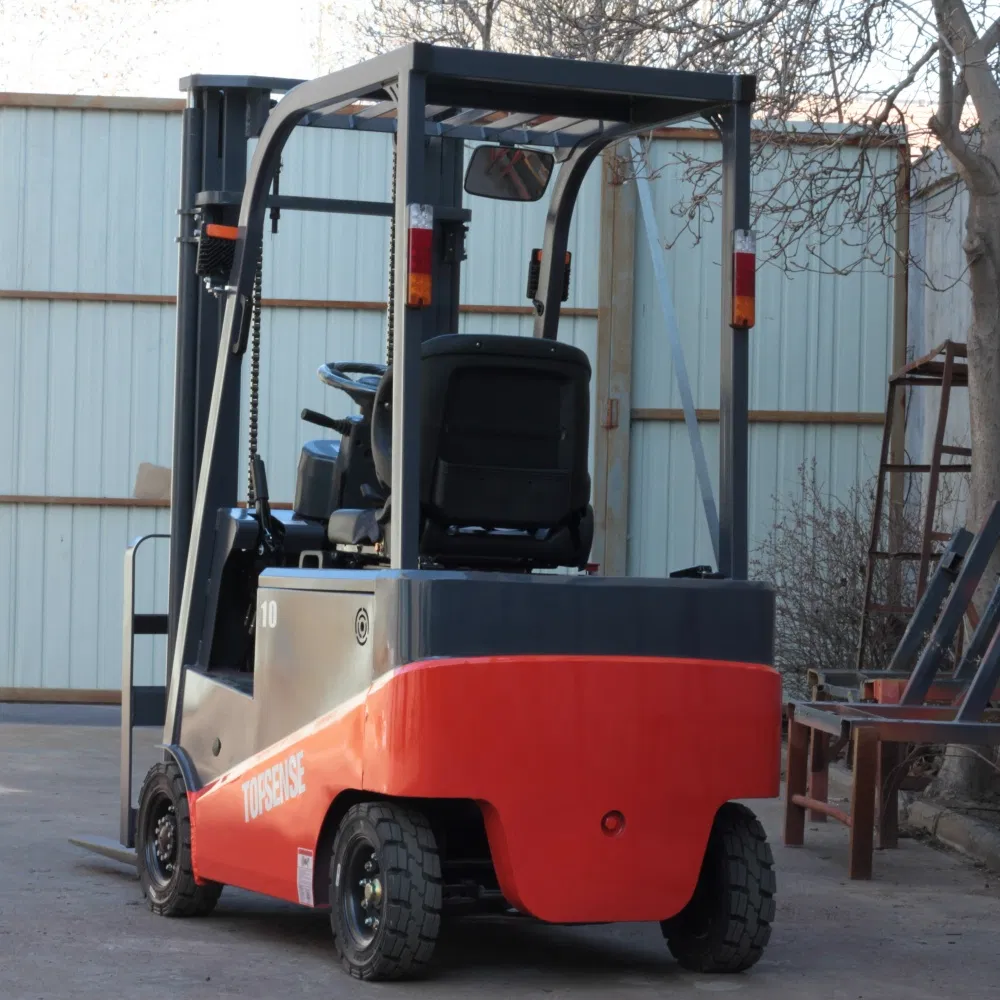 Electric Forklift Capacity Topsense Mini 1ton Counterbalance Forklift Truck Hydraulic Stacker Electric Forklifts