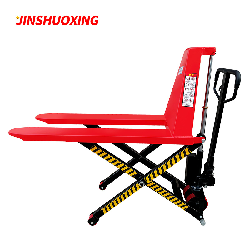 1t 1.5t Manual High Lift Hydraulic Pallet Truck Scissor Lift Mini Hand Scissor Lift
