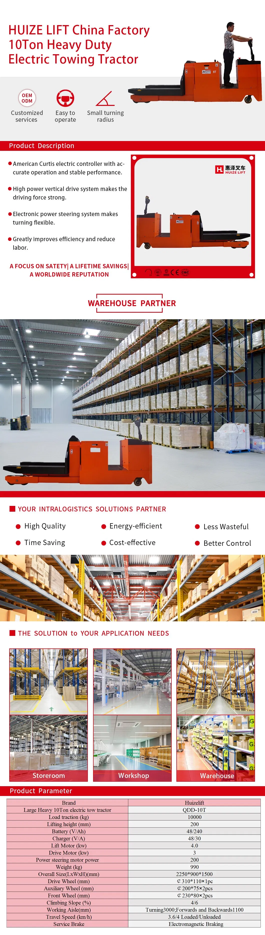 Heavy Duty Electric Tow Tractor