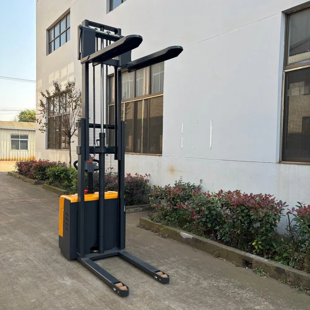 1ton 1.5ton 2ton Load Capacity Standing Battery Operated Fork Full Electric Mini Pallet Jack 1.6m-3.5m Electric Stacking Pallet Truck Stacker