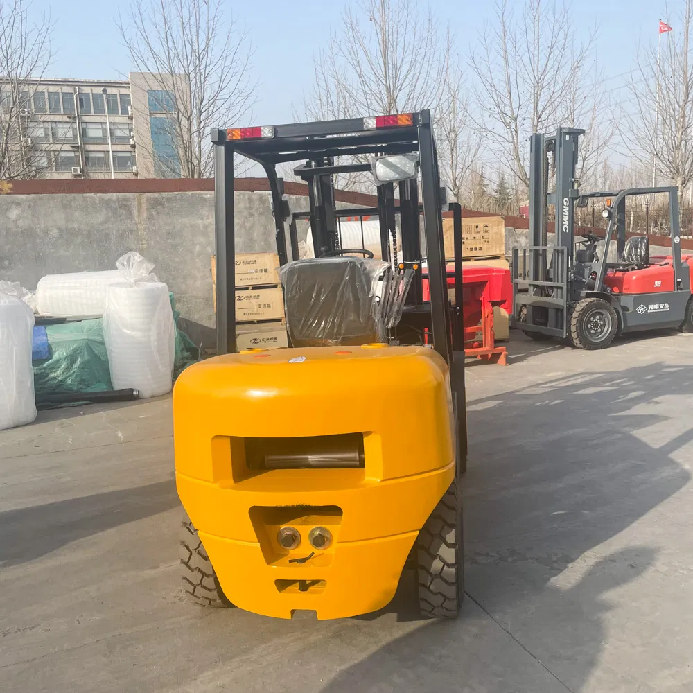 China Manufacture 3ton/Ton 3000kg Narrow Aisle Side Loader Diesel Counter Balance Reach Stacker Forklift Price for Warehouse