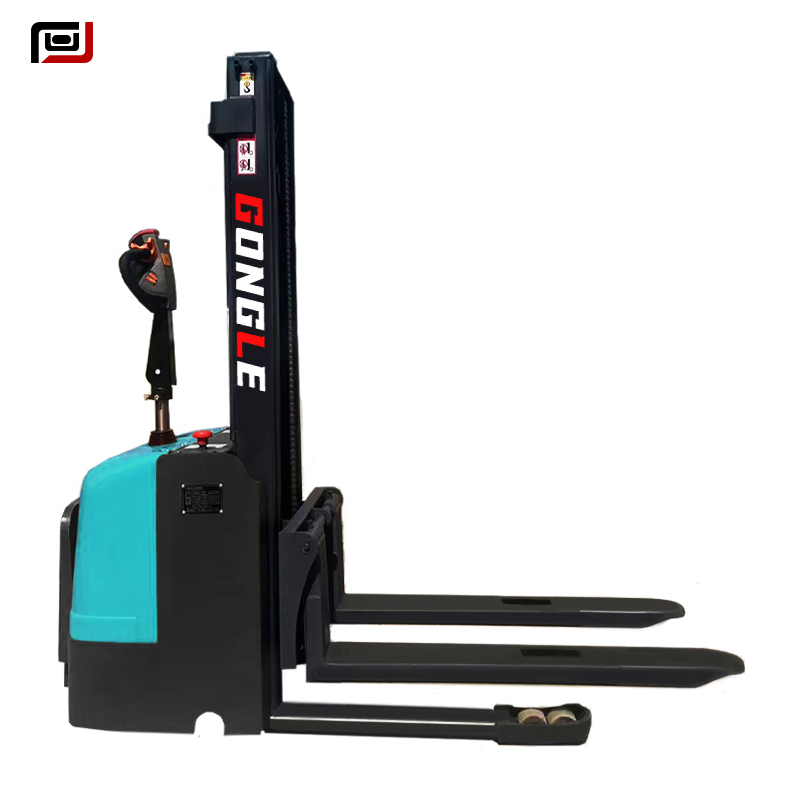 High Quality 1.5 Ton 2 Ton Electric Stacker Better Energy Consumption Hydraulic System Forklift