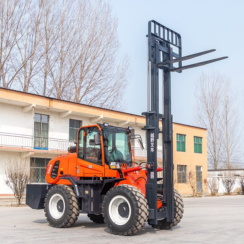 All Terrain Diesel Forklift 2ton 3ton 5 Ton 3m 4m 5m 6m 4*4 All Rough Terrain Forklift Truck with Attachment