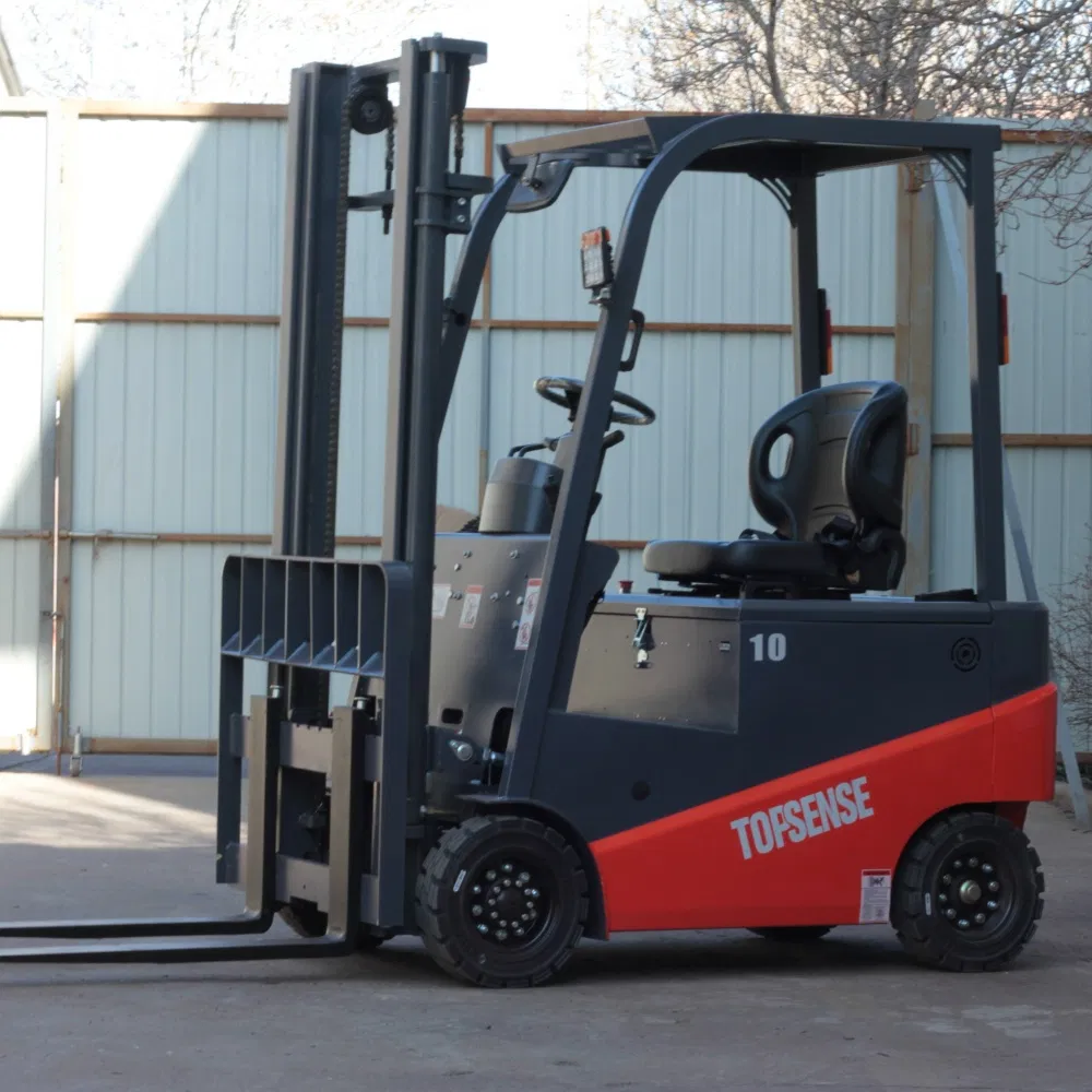 Electric Forklift Capacity Topsense Mini 1ton Counterbalance Forklift Truck Hydraulic Stacker Electric Forklifts