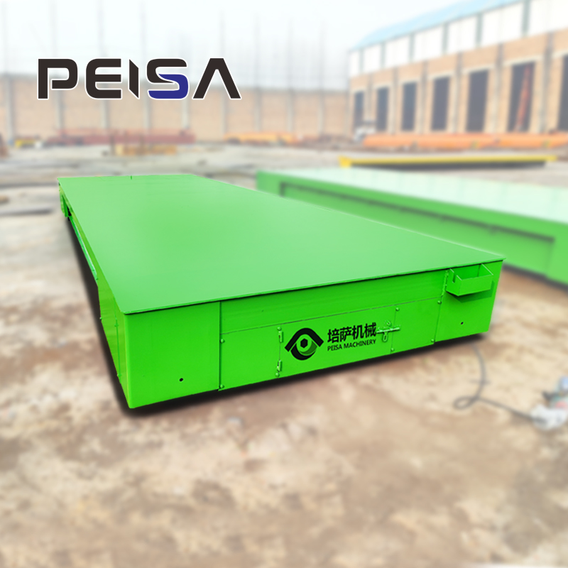 Rail Materials Handling Trolley Remote Control Platform Transfer Trailer Trolley