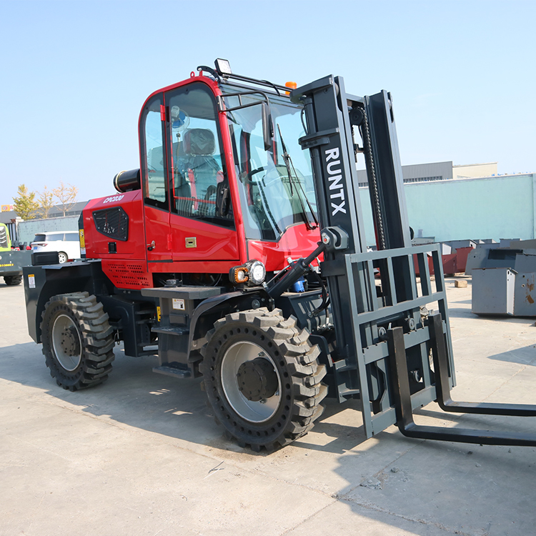 4WD off Road Forklift 3 Ton 3.5 Ton 4ton 5ton Rough Terrain Forklift with Cabin